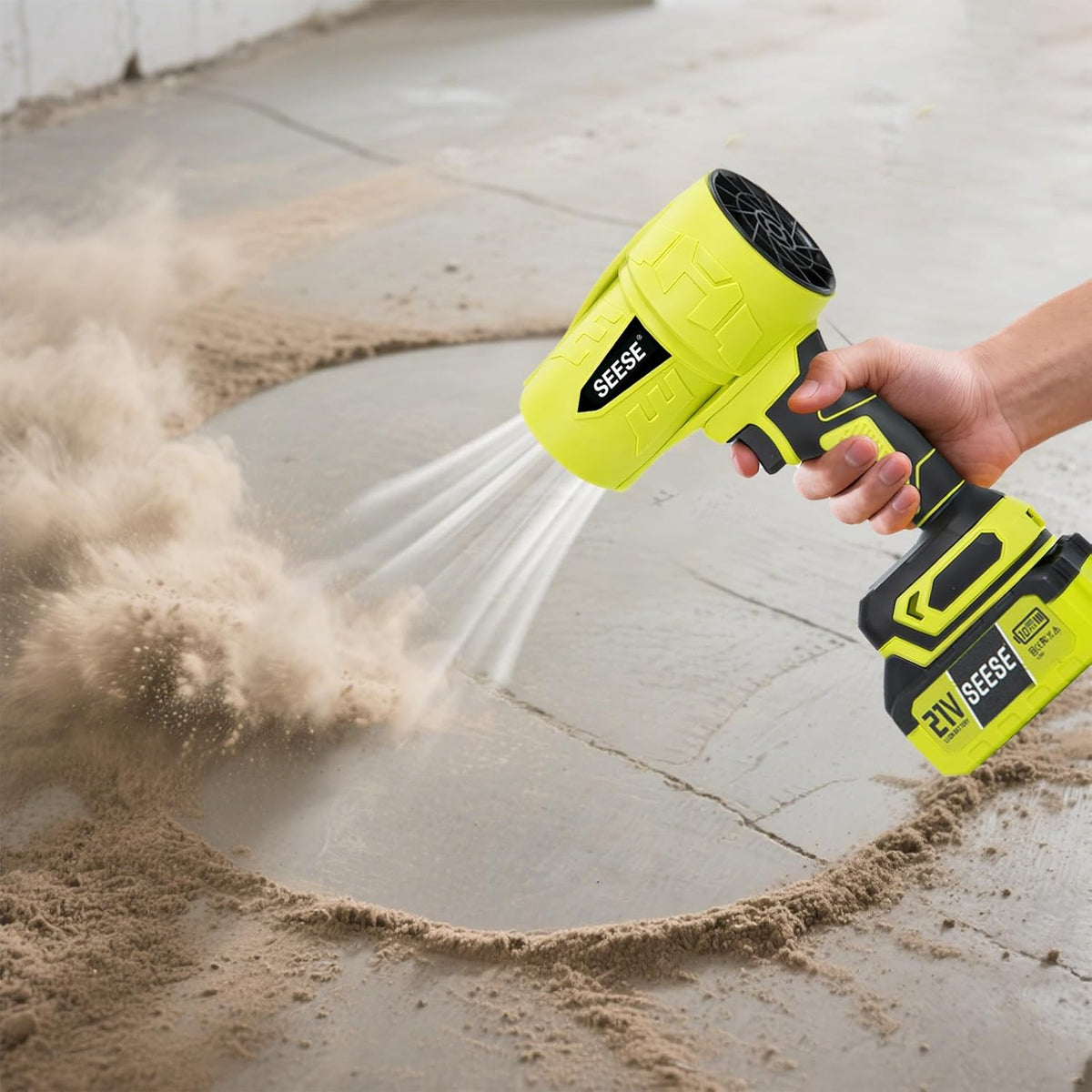SEESE Cordless Handheld Leaf Blower and Air Duster
