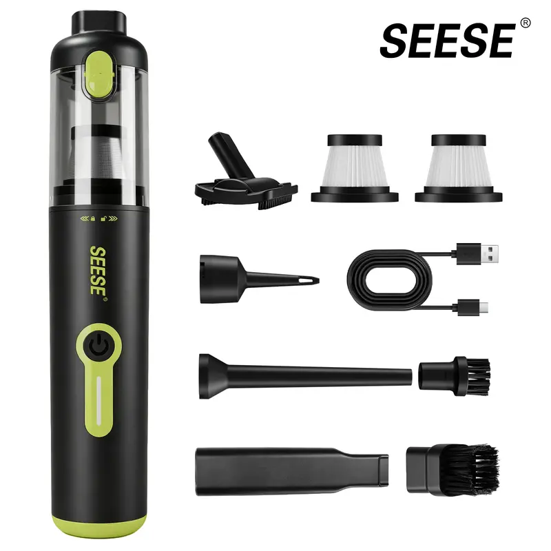SEESE 2-in-1 Cordless Car Vacuum and Air Duster