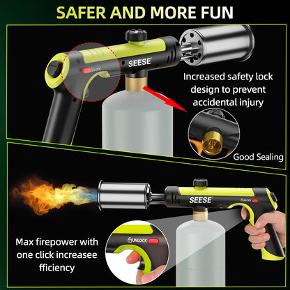 SEESE Propane Searing Torch with Adjustable Flame