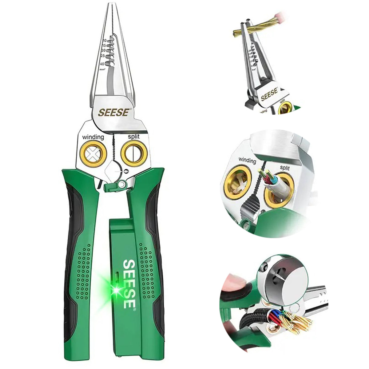 8-in-1 Wire Stripper and Cutting Pliers