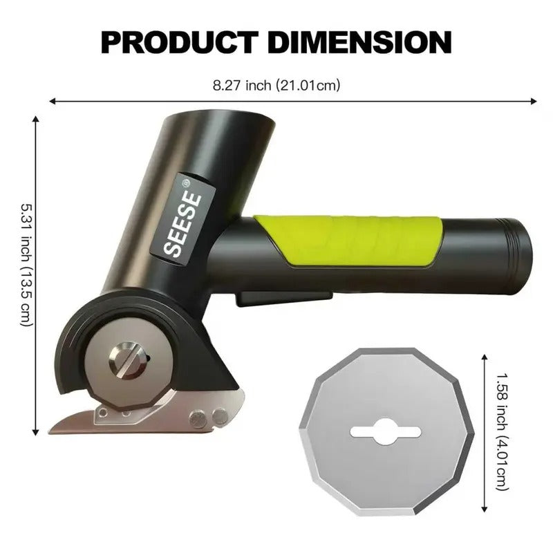 SEESE Cordless Electric Scissors for Cardboard and Fabric