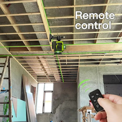 SEESE 12-Line Green Laser Level with Remote Control