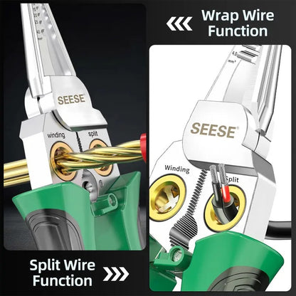 8-in-1 Wire Stripper and Cutting Pliers