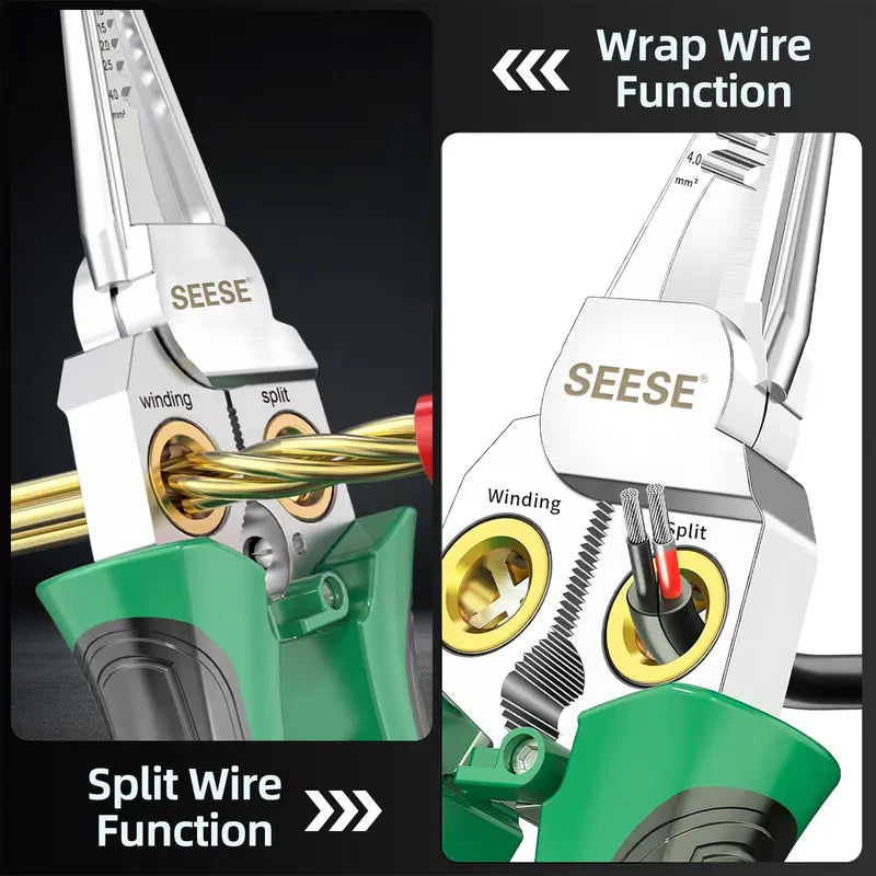 8-in-1 Wire Stripper and Cutting Pliers