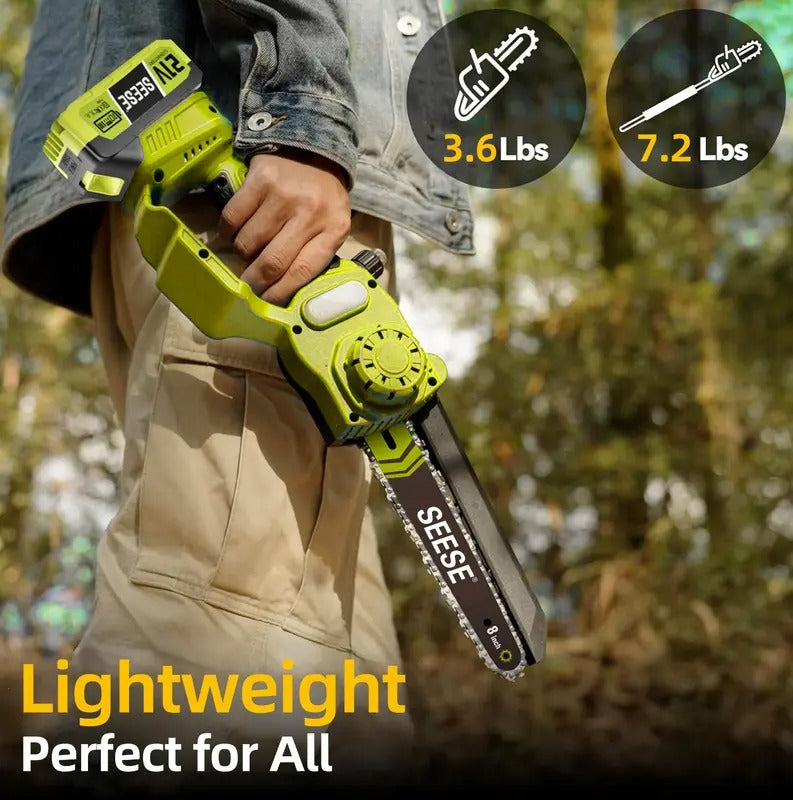 SEESE 2-in-1 Cordless Pole Saw and Mini Chainsaw