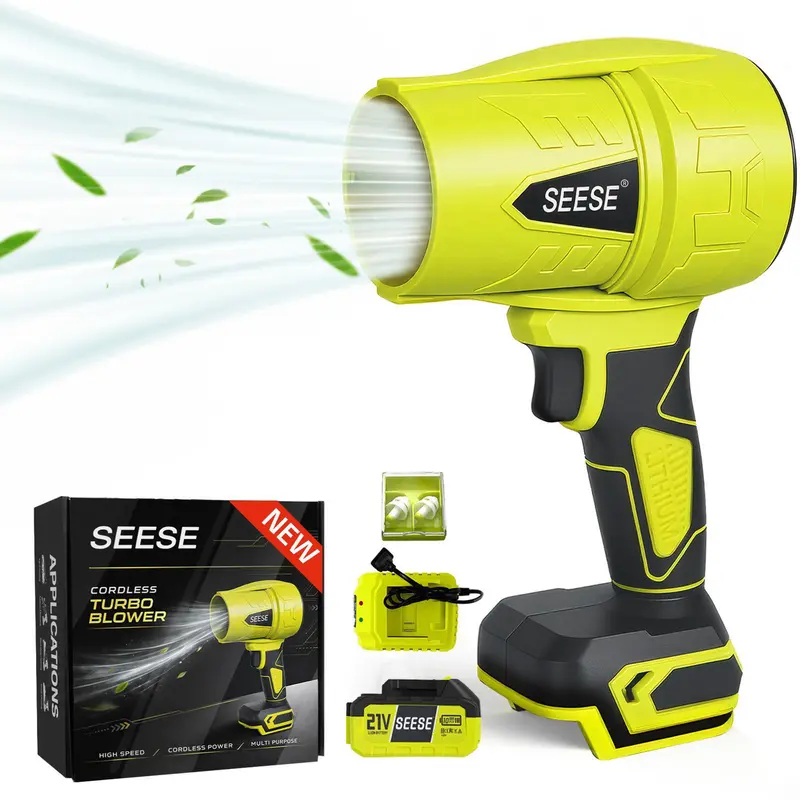 SEESE Cordless Handheld Leaf Blower and Air Duster