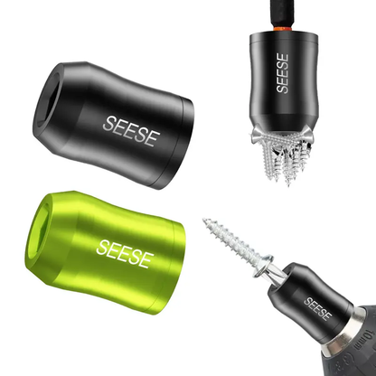 SEESE Magnetic Screw Holder Rings for 1/4-Inch Hex Bits, 2-Pack