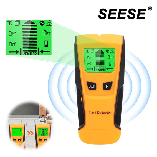 SEESE 3-in-1 Digital Stud Finder with Backlit LCD
