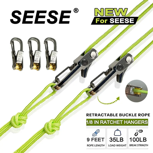 SEESE Adjustable Rope Tensioners for Camping and Tie-Downs